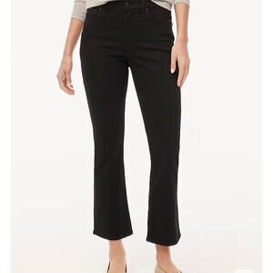 J.Crew factory Women's  flare crop black jean in all-day stretch Black Size 32